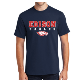 Edison Eagles t-shirt in Blue or Gray –